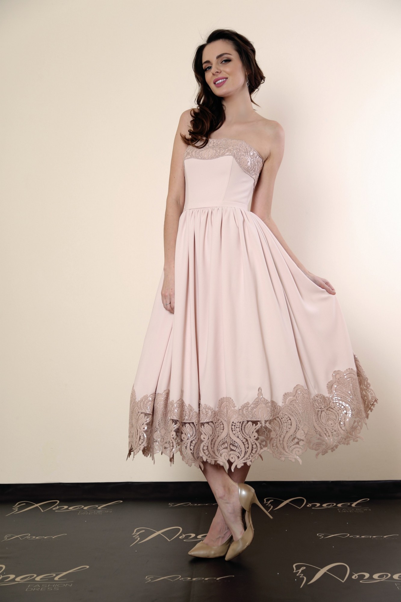 

Вечернее платье ANGEL FASHION DRESS НЕССИ  пудра, Вечернее платье ANGEL FASHION DRESS НЕССИ 42 пудра