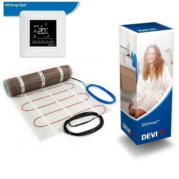 

Теплый пол электрический Devi 1.5 м2 с термостатом