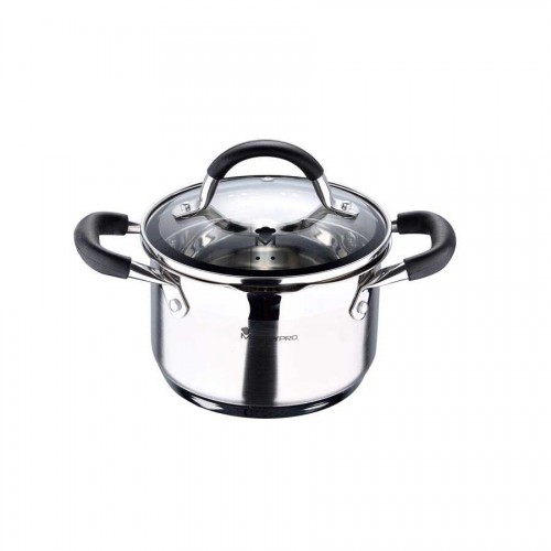 

Кастрюля со стеклянной крышкой 1,8 л Masterpro Foodies BGMP-1504-BK