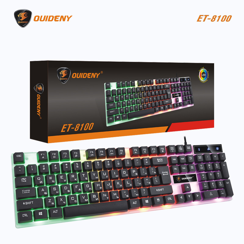 

Клавиатура с RGB подсветкой Ouideny (ET-8100)