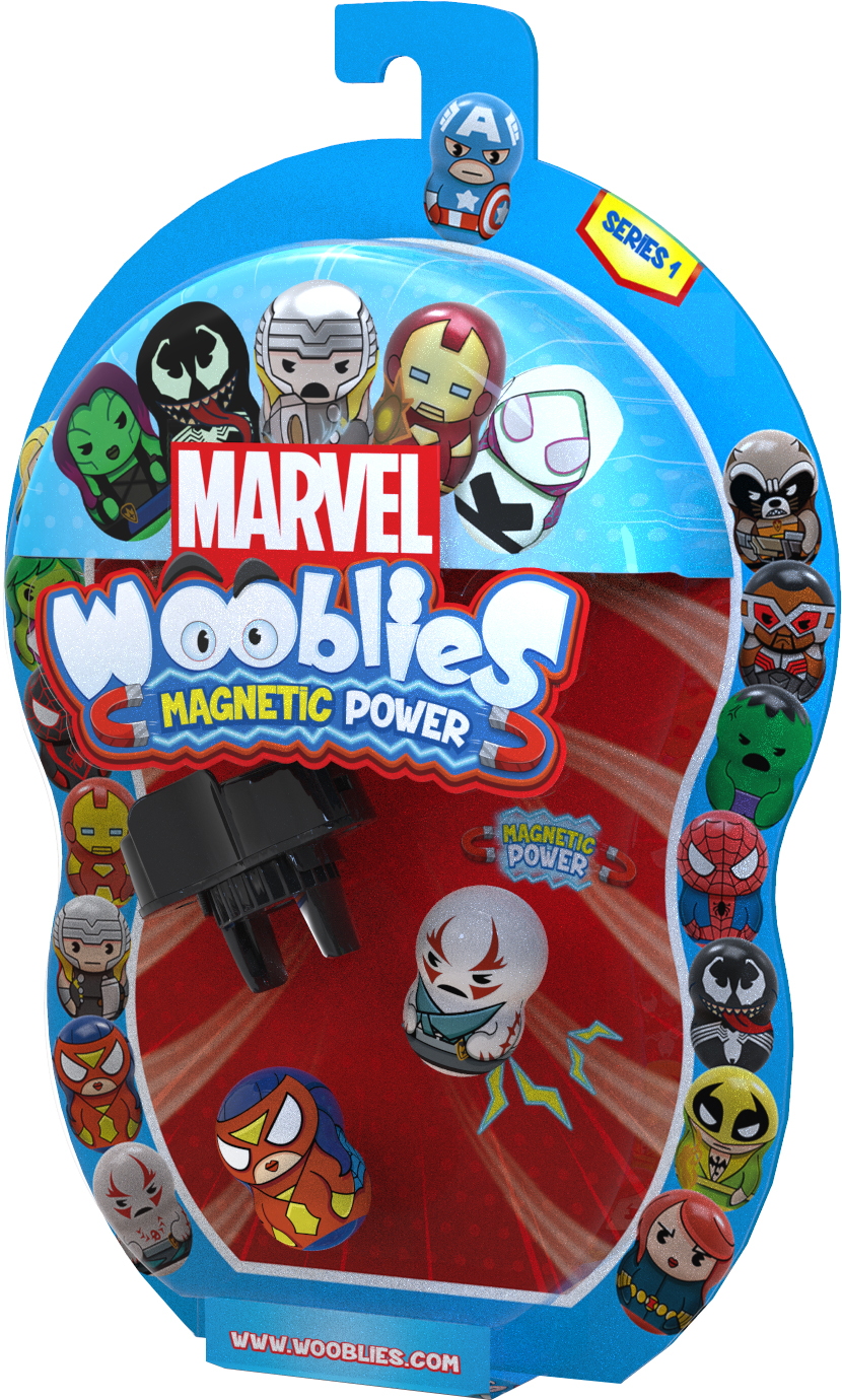 

Набор магнитных фигурок Marvel Wooblies с лончером в блистере 2 шт (WBM008) (TOYSWBM008)