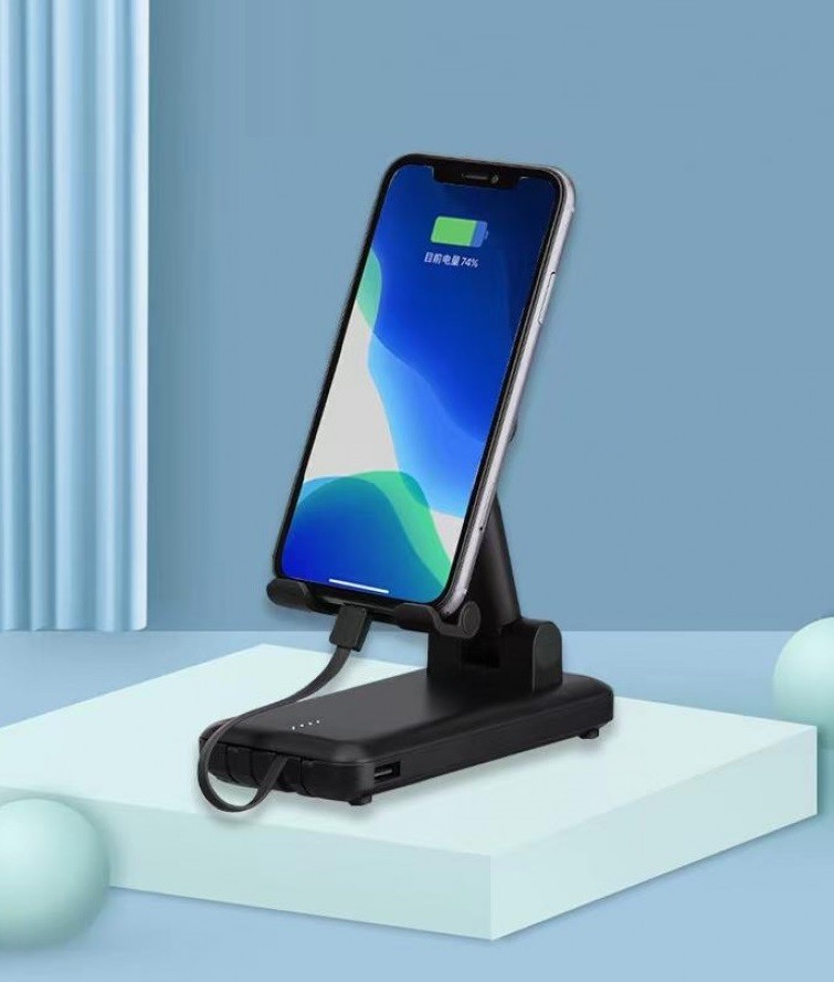 

Павербанк WUW 10000 mAh 4 Output +Holder LED с подставкой для смартфона