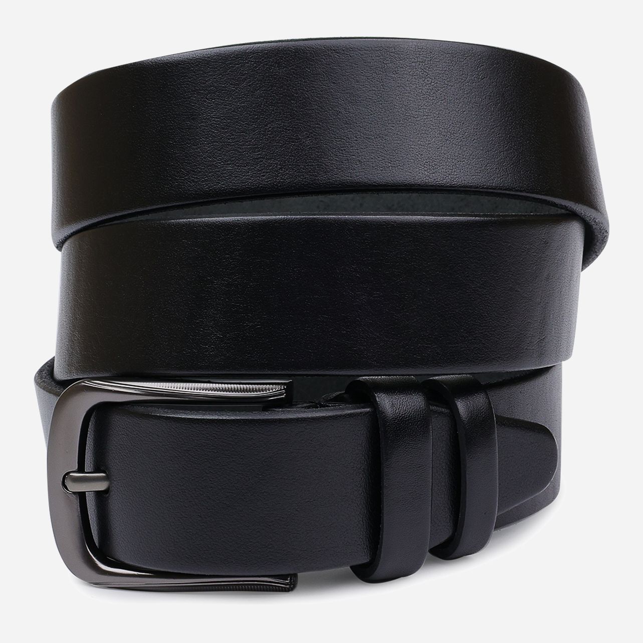 

Мужской ремень кожаный Vintage leather-20708 126 см Черный