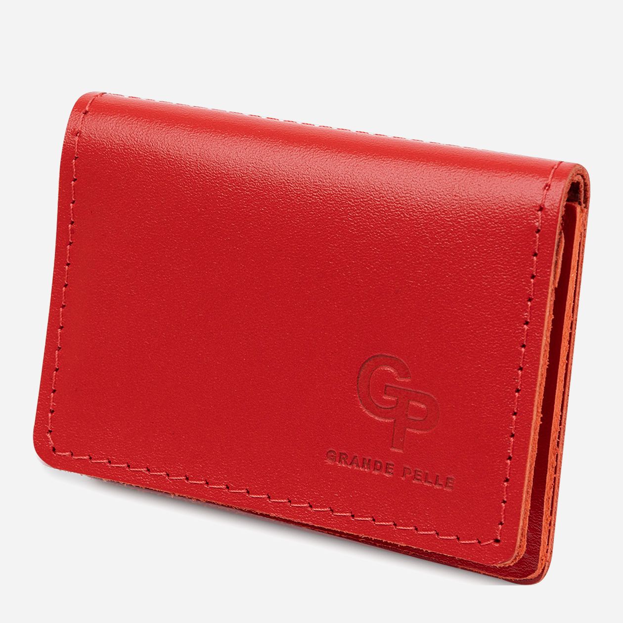 

Обложка для автодокументов Grande Pelle leather-11402 Красная