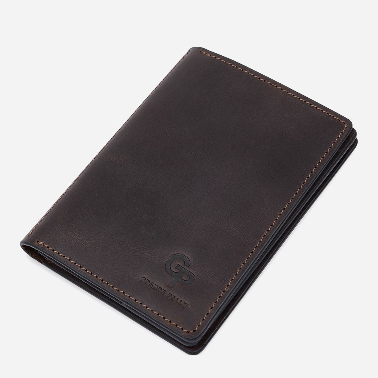 

Обложка для документов Grande Pelle leather-11537 Коричневая