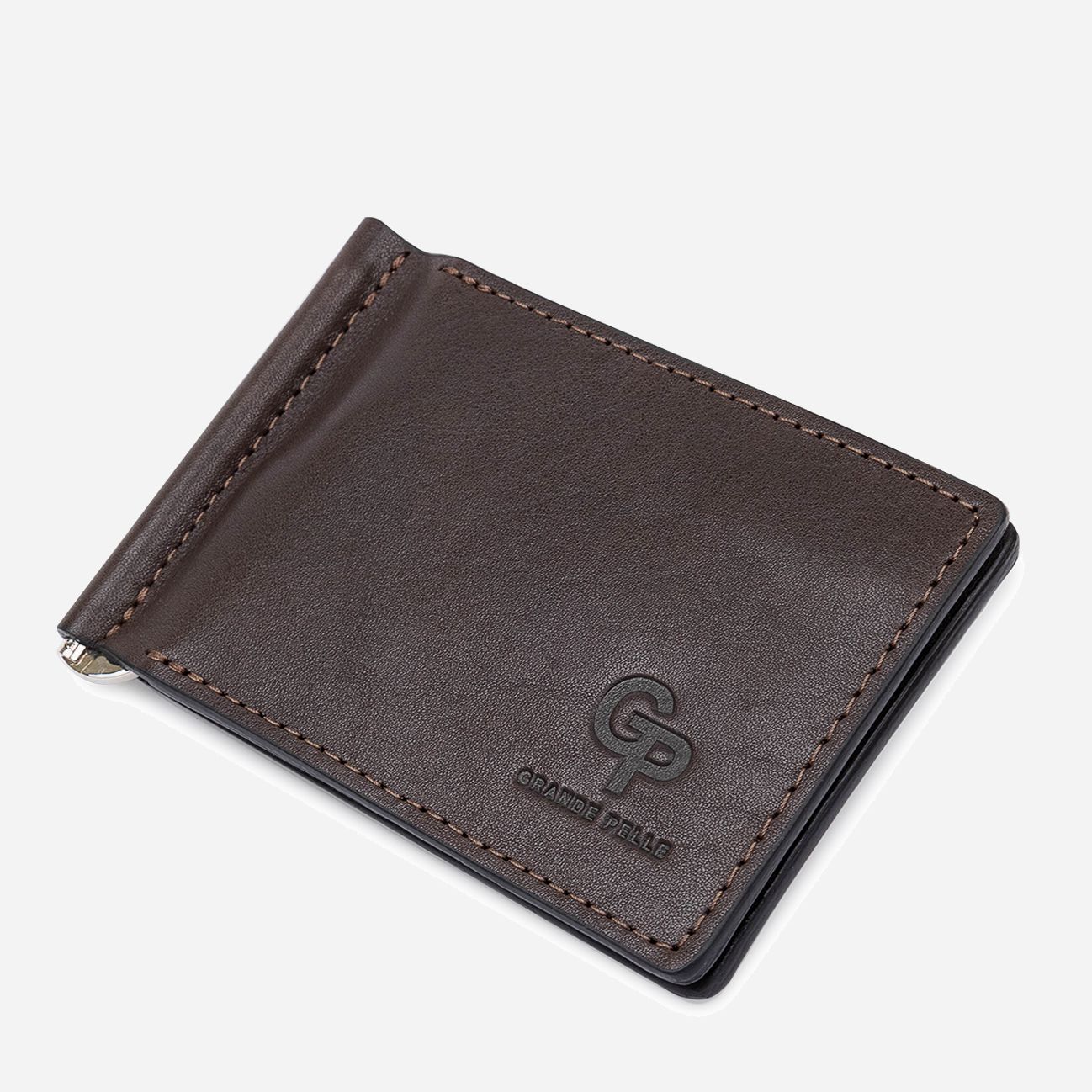 

Мужское кожаное портмоне Grande Pelle leather-11547 Коричневое