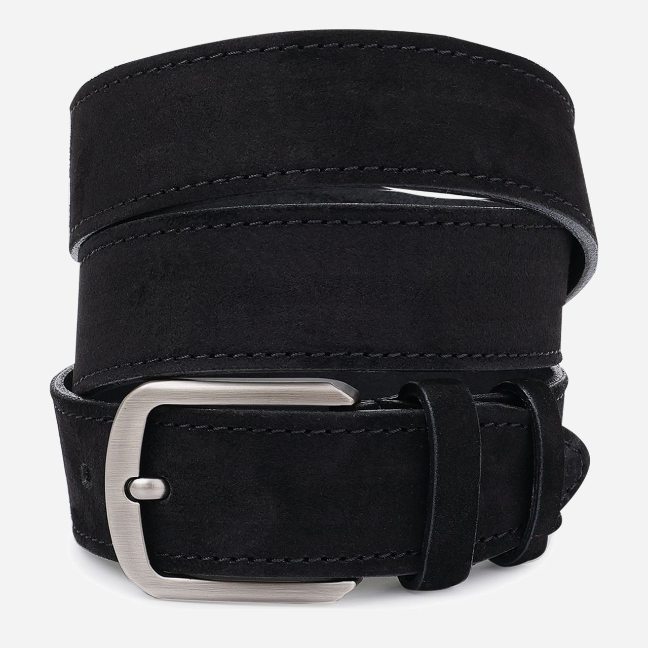 

Ремень замшевый Vintage leather-20727 120 см Черный