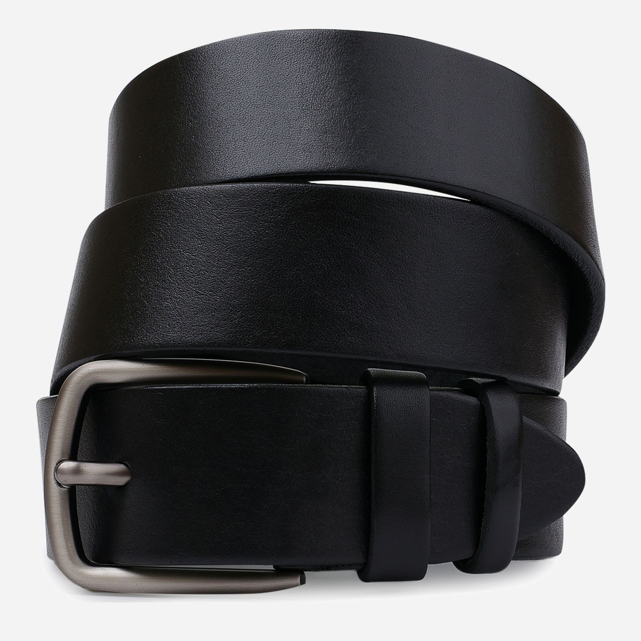

Мужской ремень кожаный Vintage leather-20741 126 см Черный