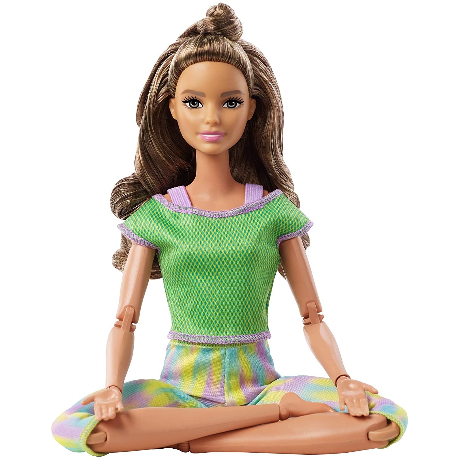 

Кукла Барби Йога Двигайся как Я в салатовой футболке Barbie Made to Move (GXF05)