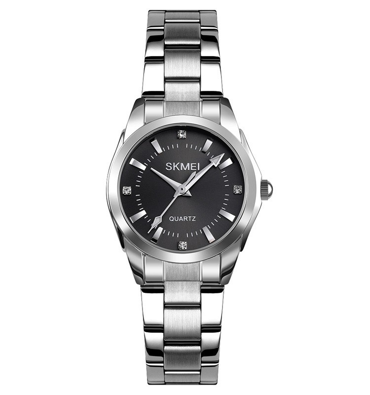 

Женские часы Skmei 1620 silver/black черный циферблат