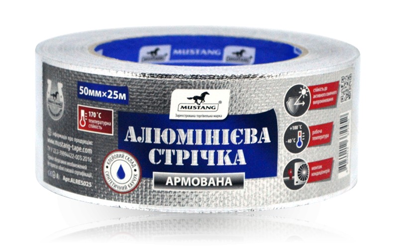 

Алюминиевая армированная лента Mustang 50мм*25м