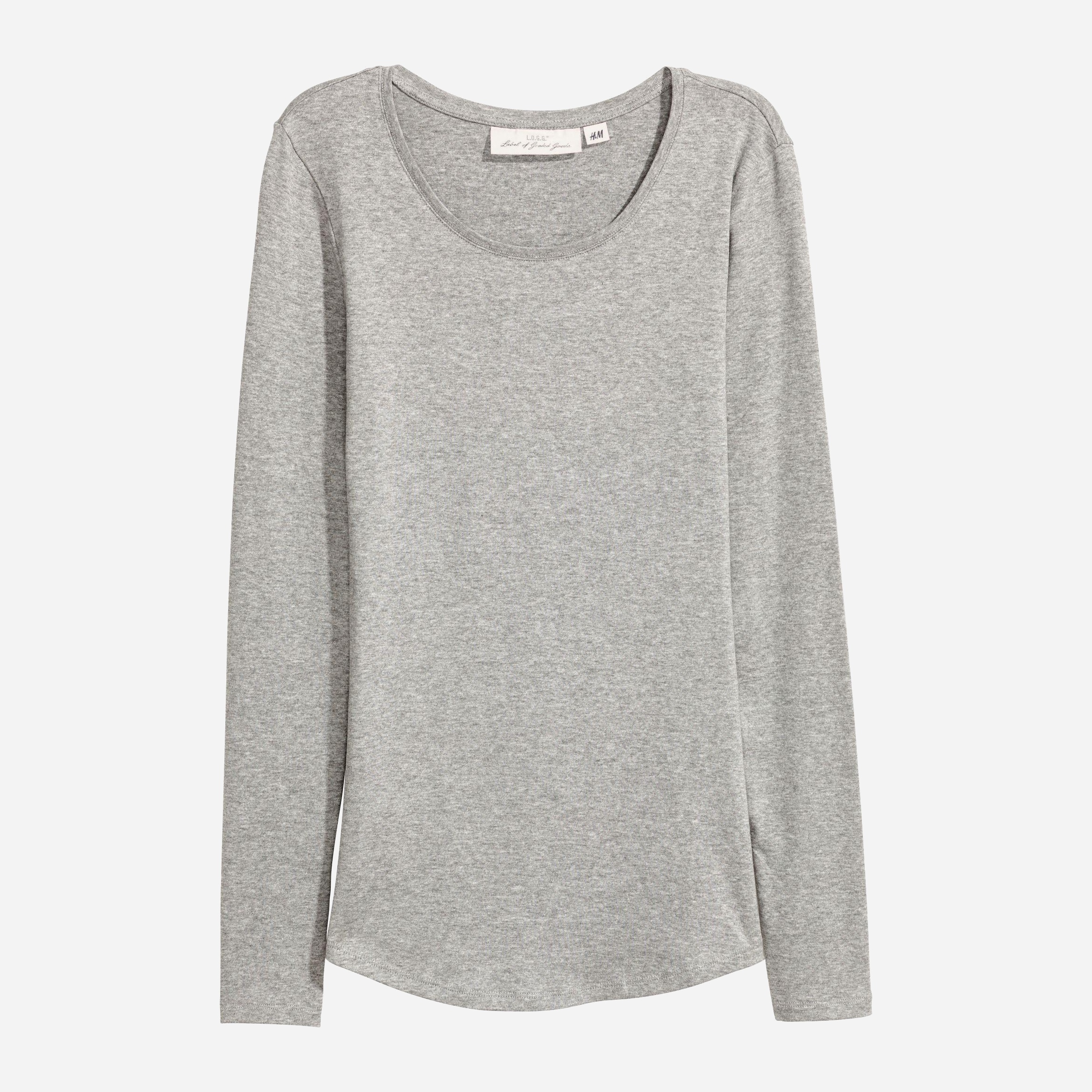 

Лонгслив H&M XAZ206702UZPJ  Серый, Лонгслив H&M XAZ206702UZPJ L Серый