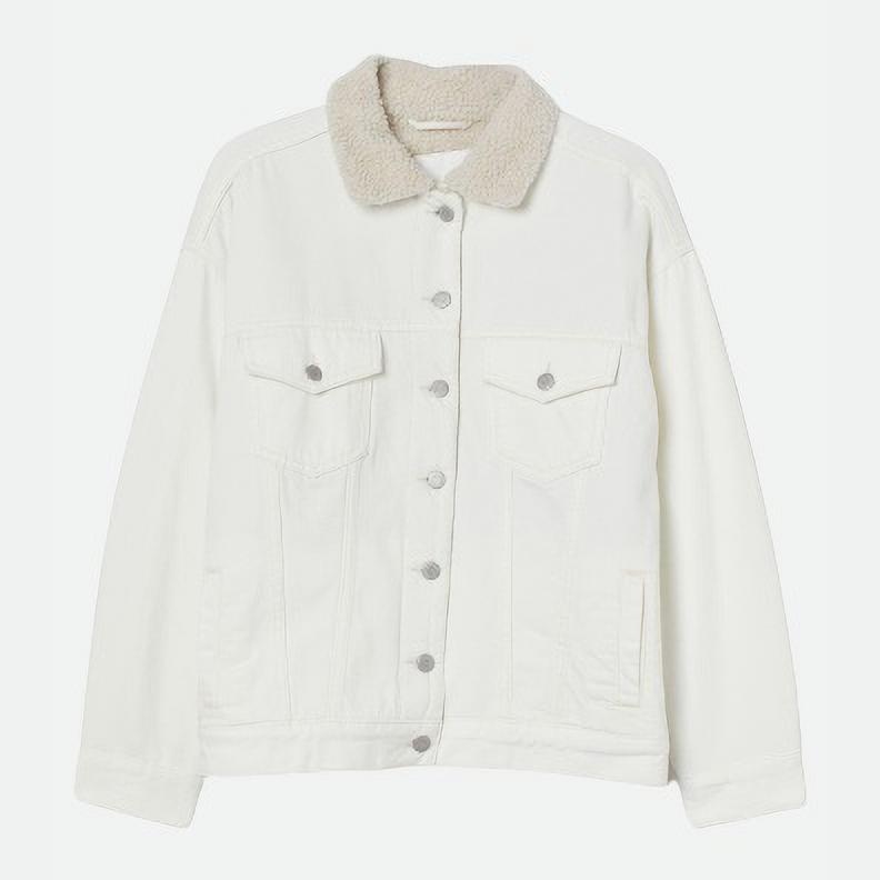

Джинсовая куртка H&M XAZ247494MELI XL Белая