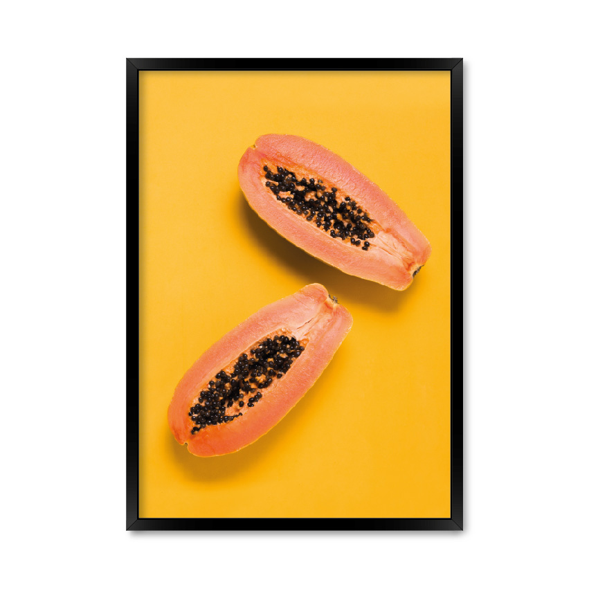

Постер "Папайя" без стекла 59.6 x 84 см в чёрной рамке