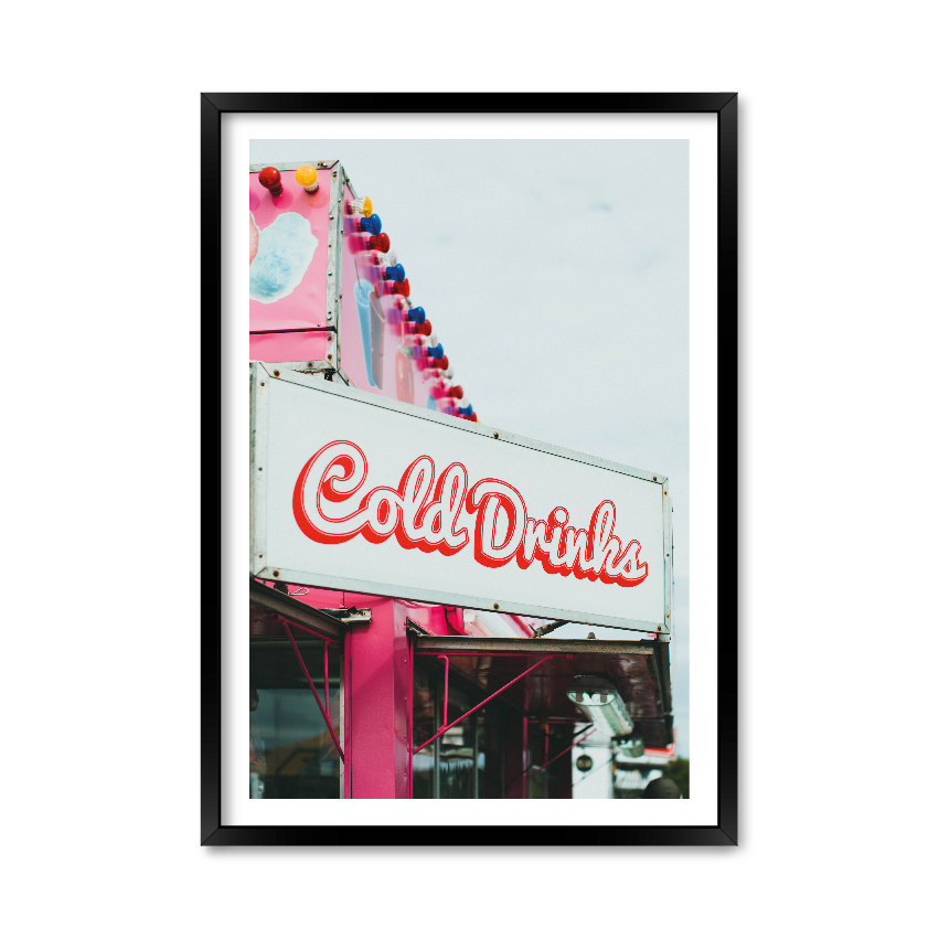 

Постер "Cold Drinks" с антибликовым стеклом 59.6 x 84 см в чёрной рамке