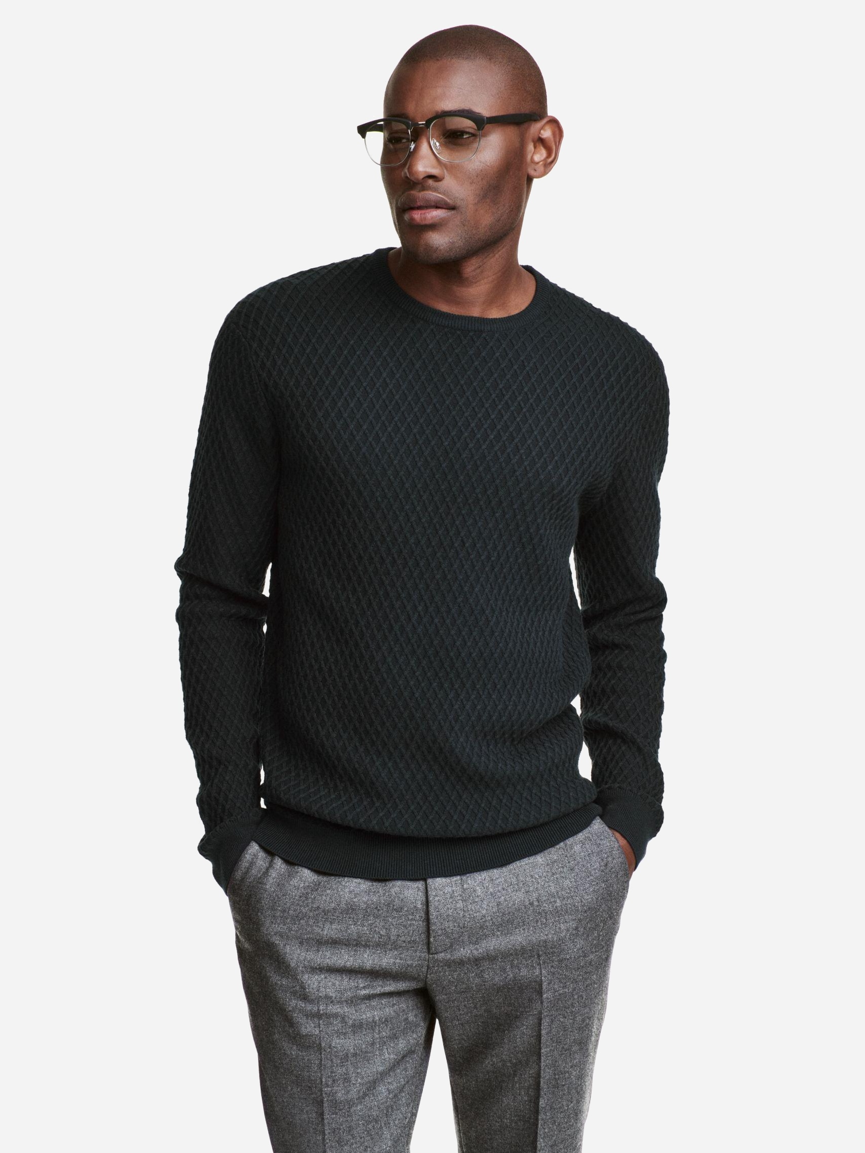 

Джемпер H&M XAZ225262DFVO XXL Темно-зеленый