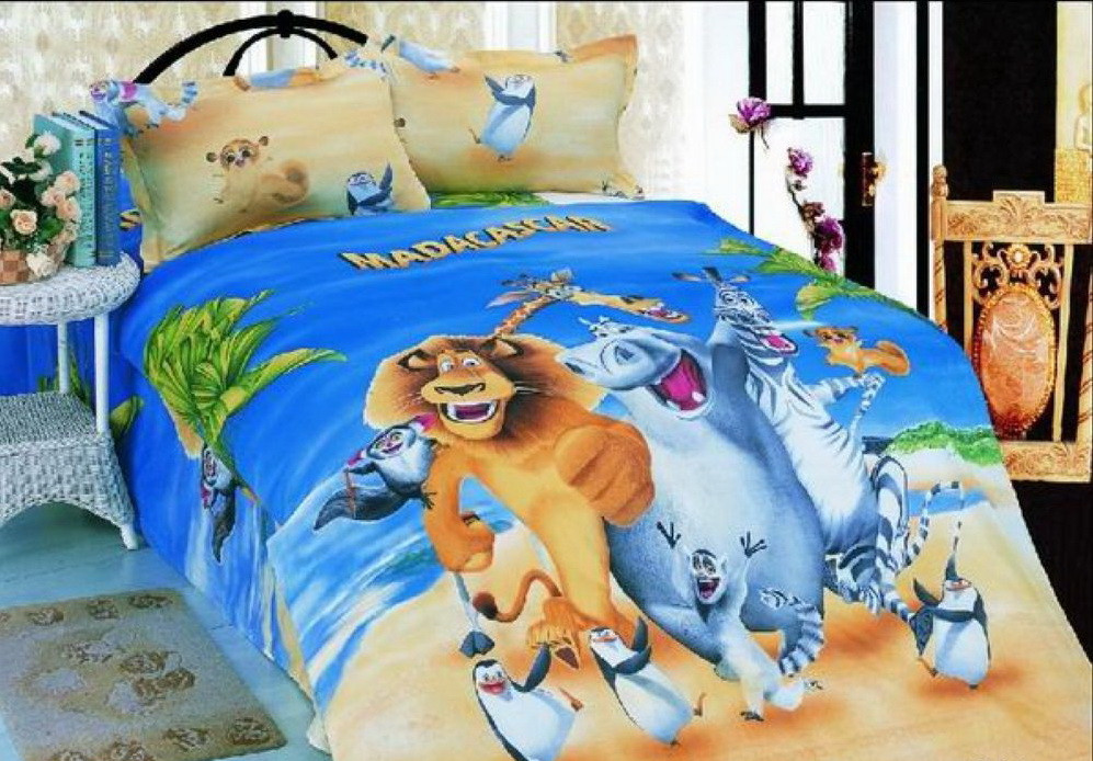

Детское постельное белье Vie Nouvelle Kids сатин полуторный комплект TD-053 160x220 Синий
