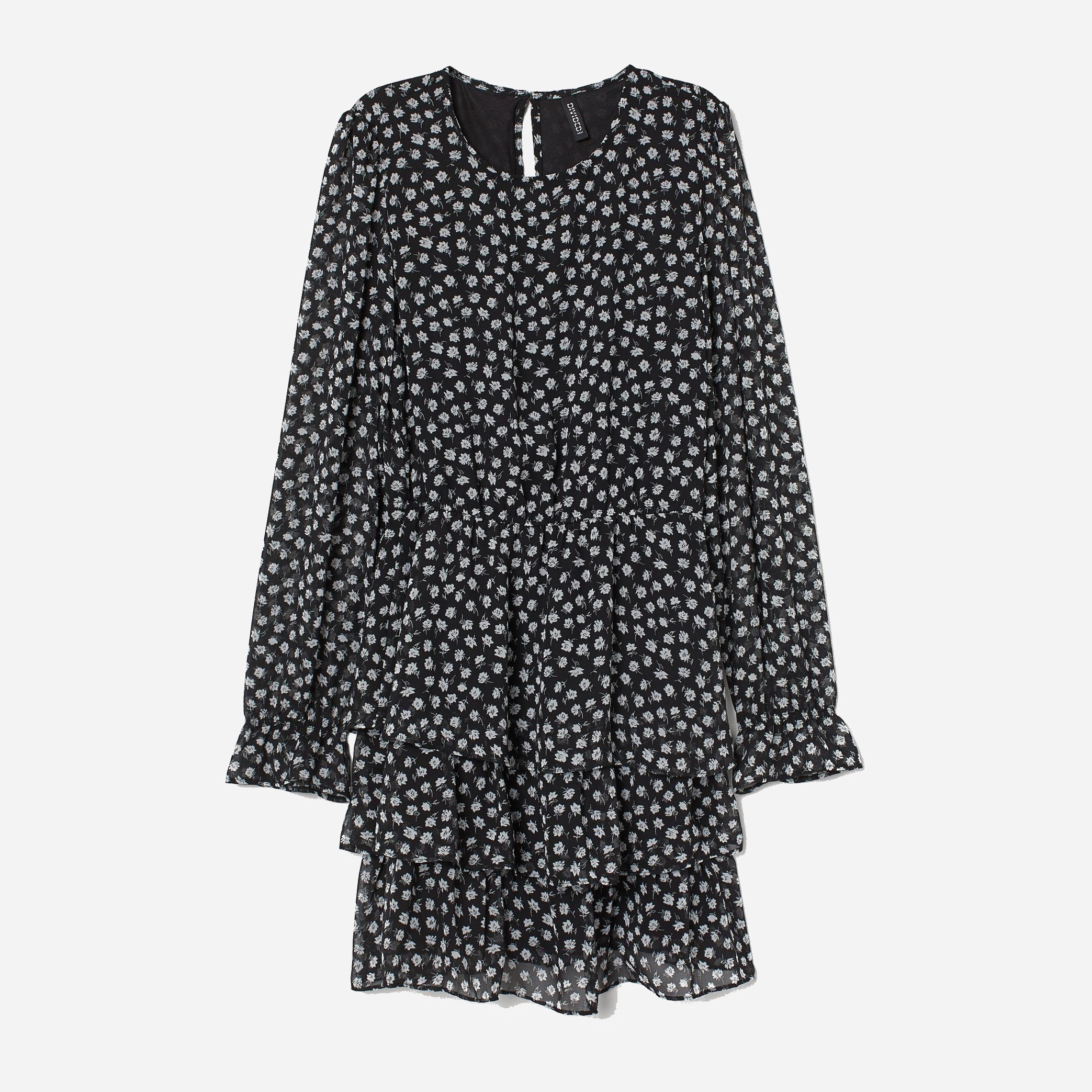 

Платье H&M XAZ228141BEAJ  Черное с белым, Платье H&M XAZ228141BEAJ 50 Черное с белым