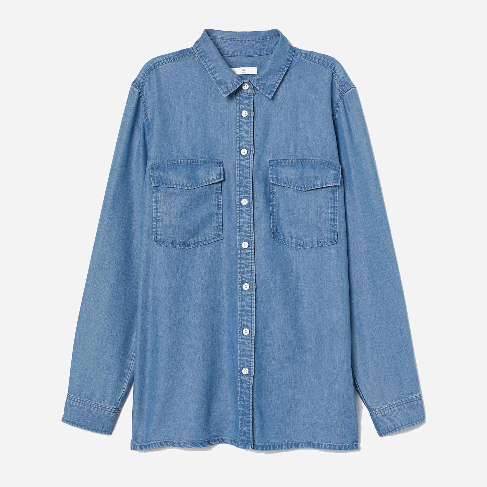 

Рубашка джинсовая H&M XAZ227110DODE 38 Синяя