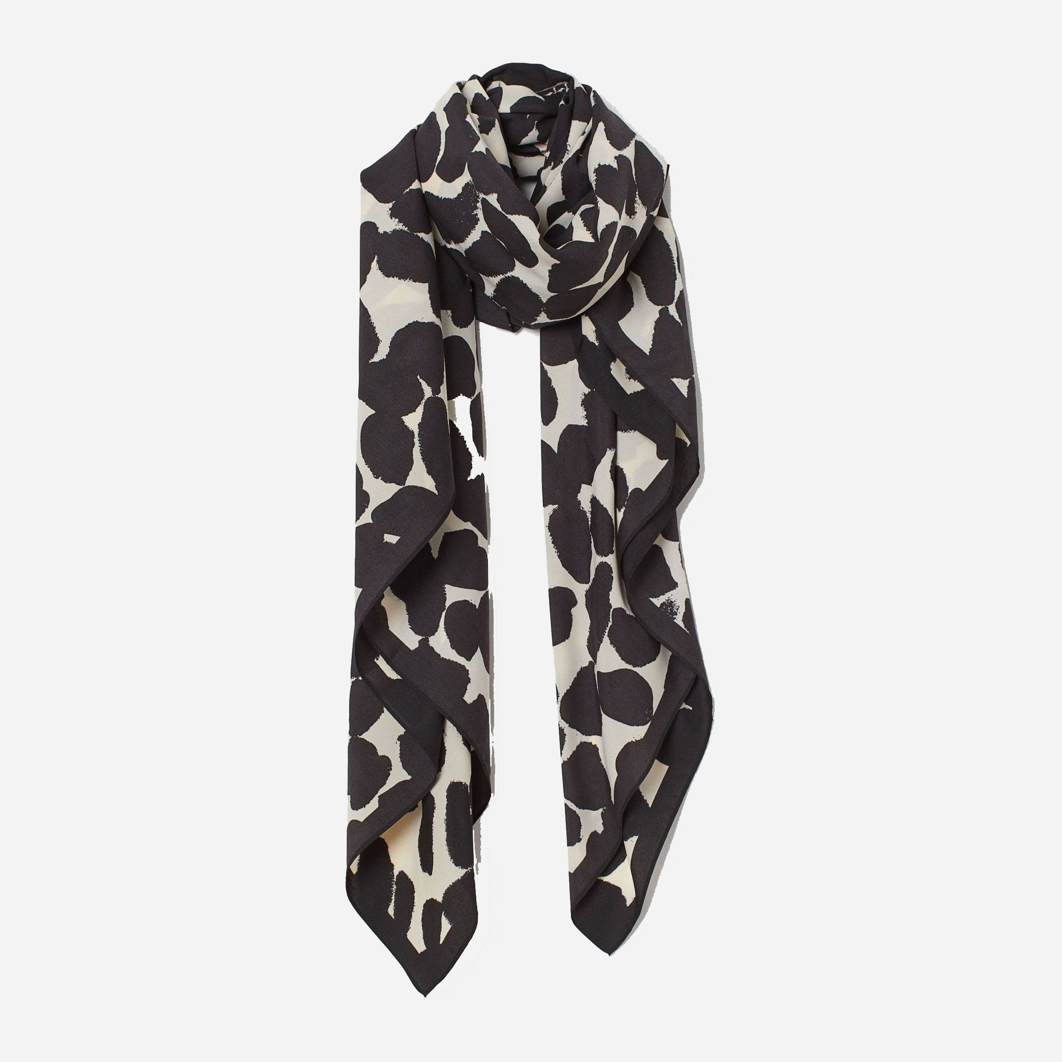 

Шарф H&M 7800961bar Черный с бежевым