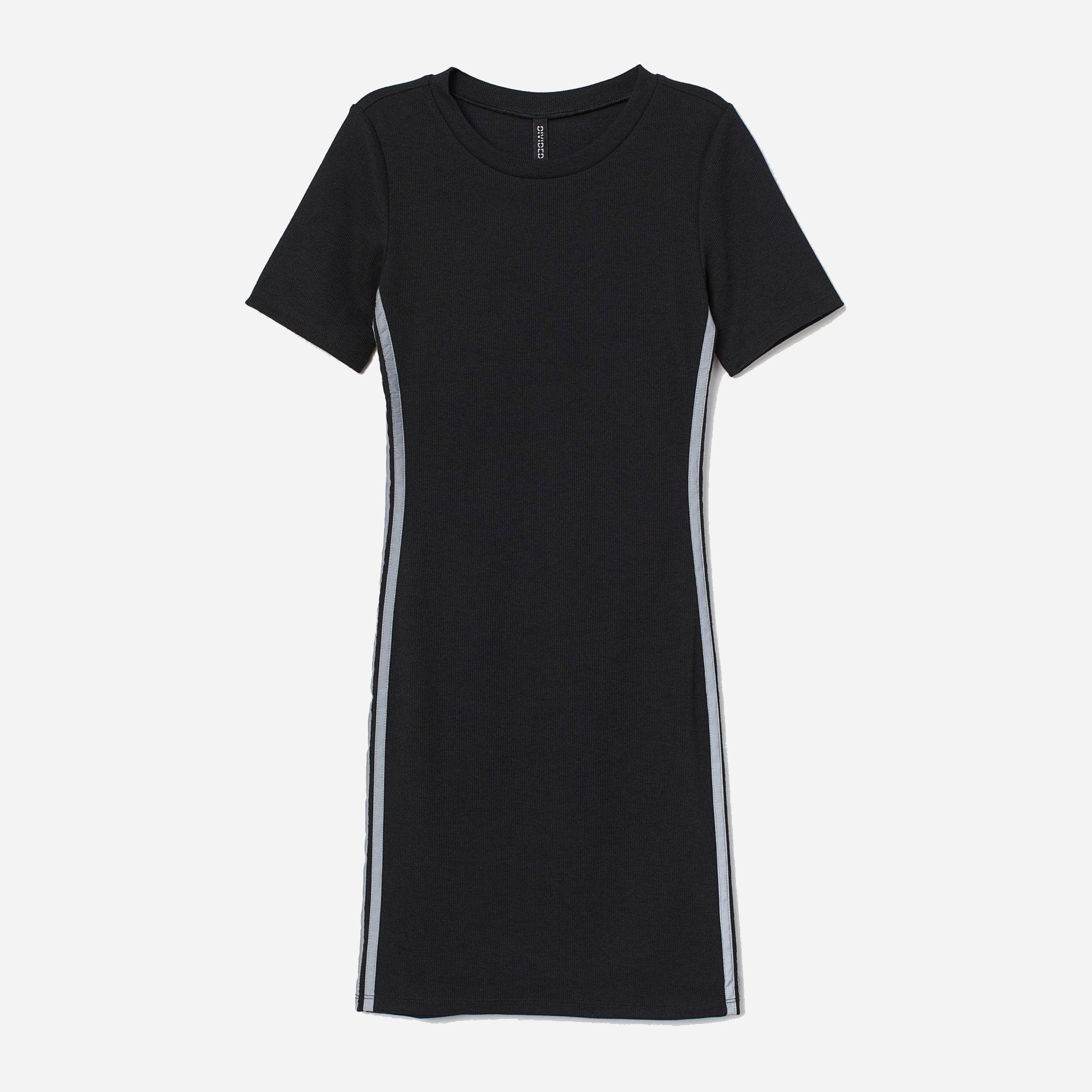 Акція на Сукня-футболка міні осіння жіноча H&M 8626931bar S Чорна від Rozetka