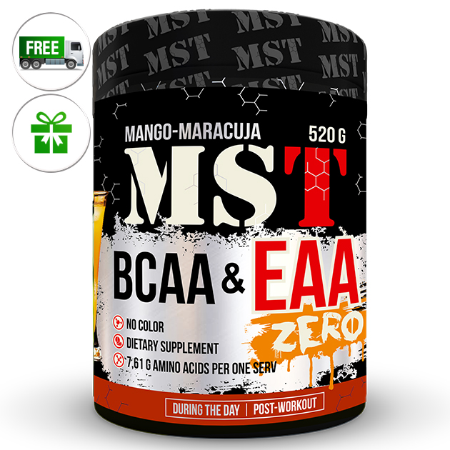 

Аминокислоты MST Nutrition BCAA & EAA Zero 520 г Манго - Маракуйя
