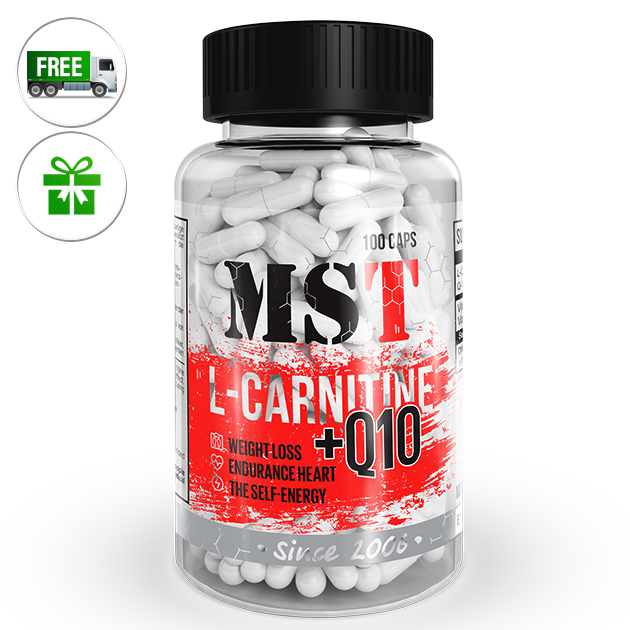 

Жиросжигатель MST Nutrition L-Carnitine Q10 100 капс