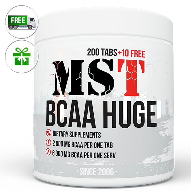 

Аминокислоты MST Nutrition BCAA Huge 210 табл
