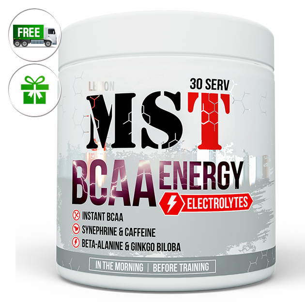 

Аминокислоты MST Nutrition BCAA Energy with Electrolytes 330 г Лимон