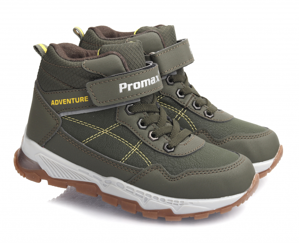 

Ботинки осенние Promax 1725 для мальчиков хаки. Размер 26