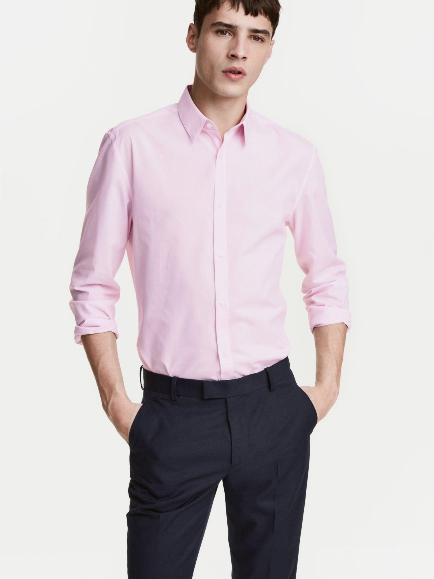 

Рубашка H&M 0453305-5  Розовая, Рубашка H&M 0453305-5 XL Розовая