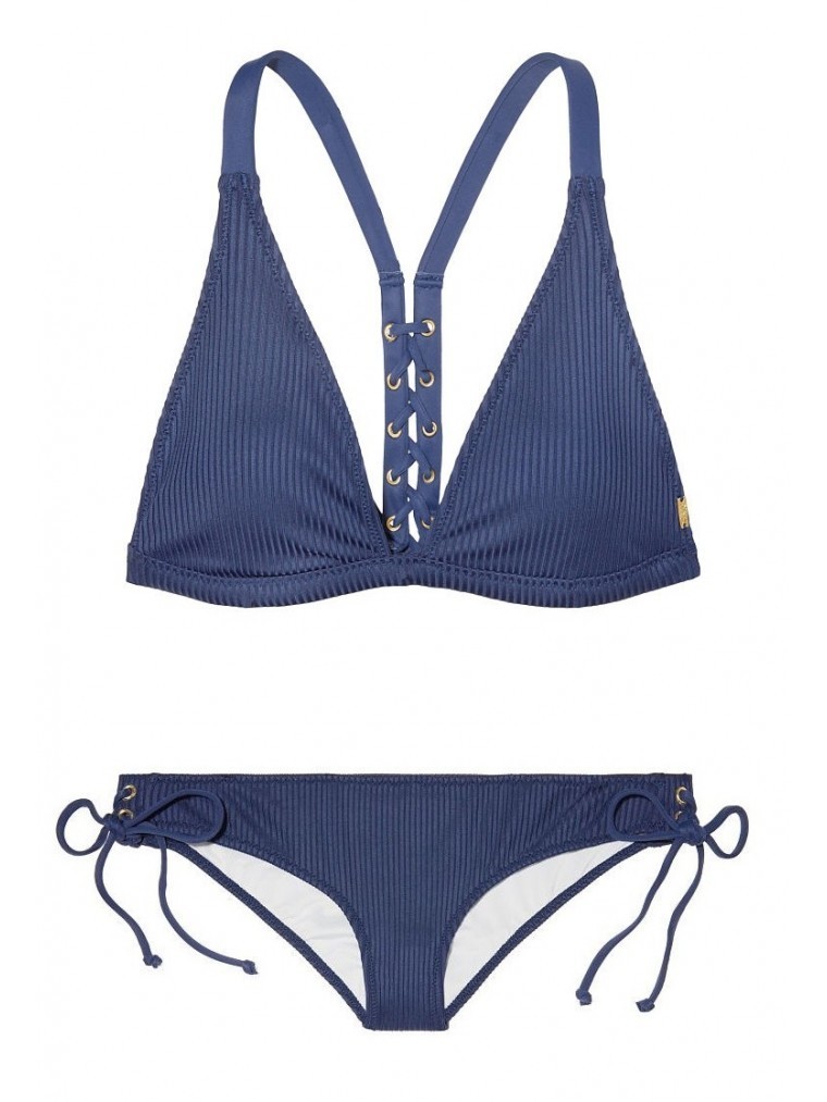 

Купальник раздельный треугольник Victoria's Secret 376-647 М Синий