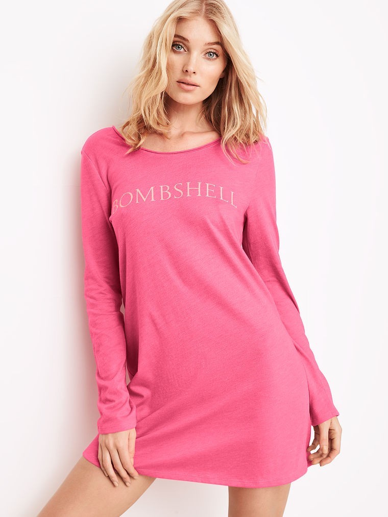 

Домашнее платье Хлопковое Victoria's Secret 369-413 ХL Розовое