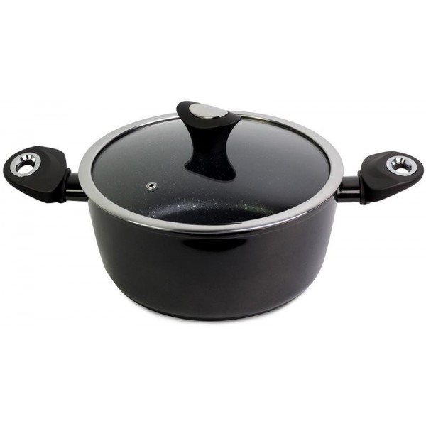 

Кастрюля из алюминия Kamille Black Gotland 4 л с мраморным антипригарным покрытием Ø24 см