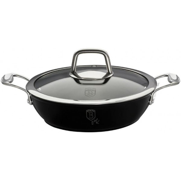 

Сотейник из алюминия с крышкой Berlinger Haus Black Royal с двумя ручками Ø28 см