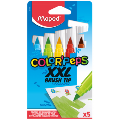 

Фломастеры Maped с супер-толстым корпусом COLOR PEPS XXL, 5 цв (MP.844705)
