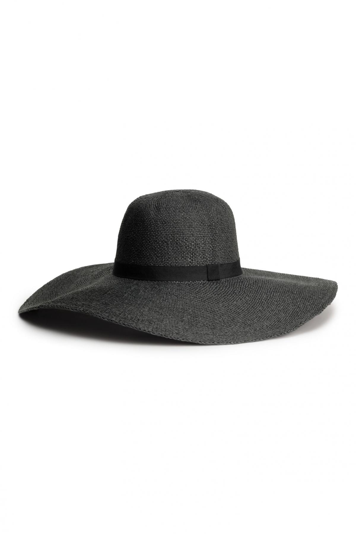 

Соломенная шляпа H&M l-58 Черная (6138-0213792001)