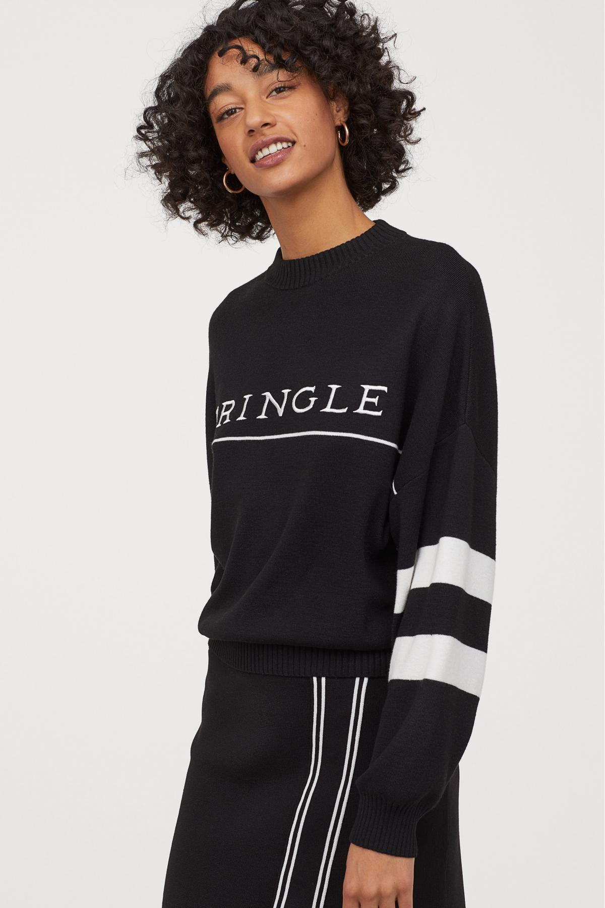 

Джемпер тонкой вязки H&M s Черный (6133-0804408001)