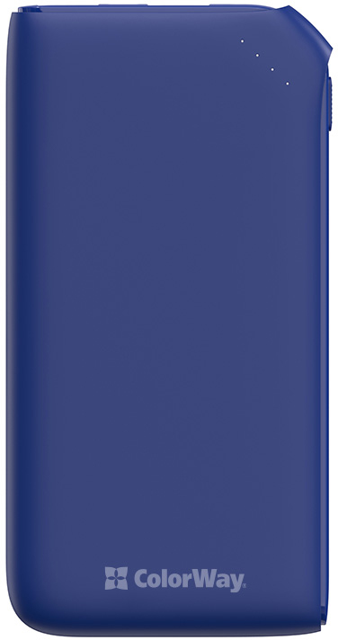 

УМБ ColorWay 10000 mAh Soft touch 18W Blue (CW-PB100LPE3BL-PD)