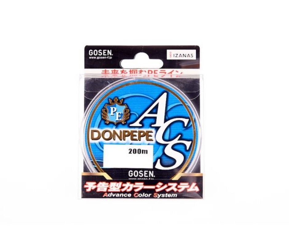 

Шнур Gosen Donpepe ACS 200m PE1.5 23lb (138347)