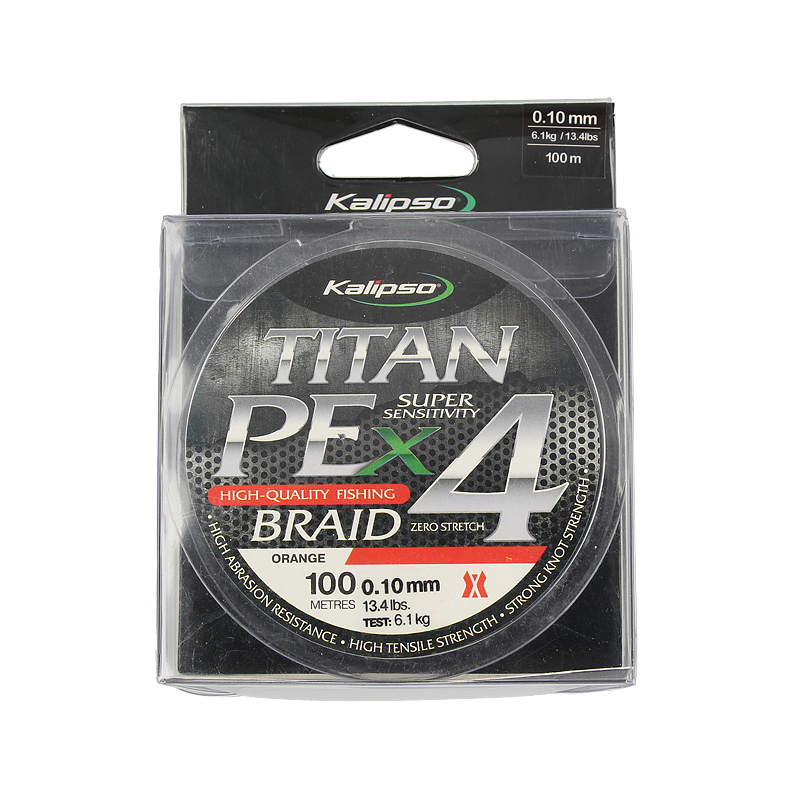 

Шнур Kalipso Titan PE X4 OR 100м 0.12мм NEW 2018 (91712)