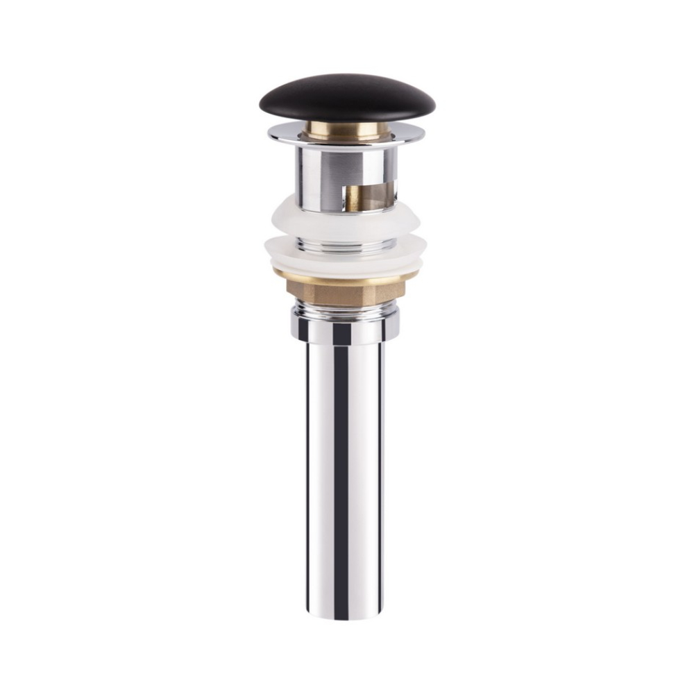 

Донный клапан для раковины Qtap F009M1 70х70х220 Matt black с переливом