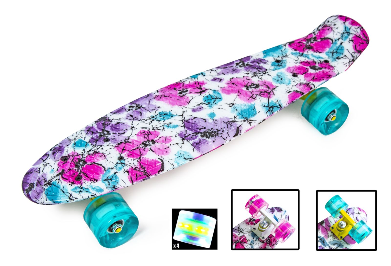 

Penny Board "Flowers chamomile" Светящиеся колеса