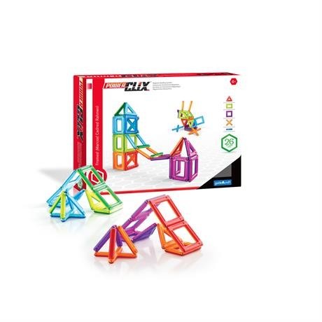 

Магнитный конструктор Guidecraft PowerClix Frames, 26 деталей