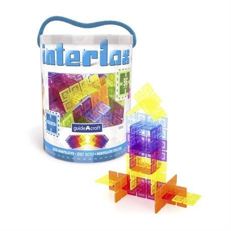 

Конструктор Guidecraft Interlox Squares Квадраты, 96 деталей