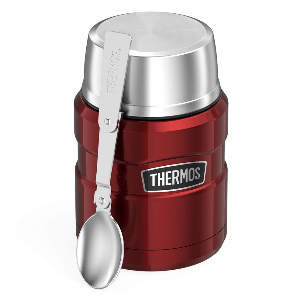 

Термос для еды с ложкой, пищевой термос из нержавеющей стали Thermos Original 473 мл