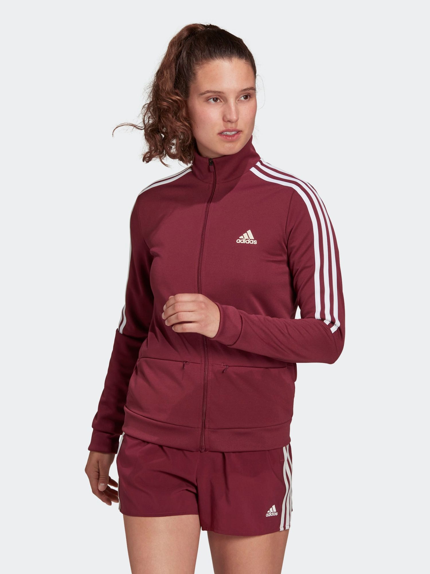 

Спортивная кофта Adidas W Sereno Tj GS6258  Viccri/White, Спортивная кофта Adidas W Sereno Tj GS6258 M Viccri/White