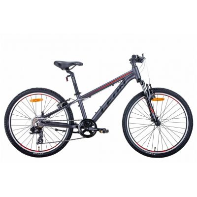 

Велосипед Leon 24" JUNIOR AM рама-12" 2021 Anthracite/Red (OPS-LN-24-067)