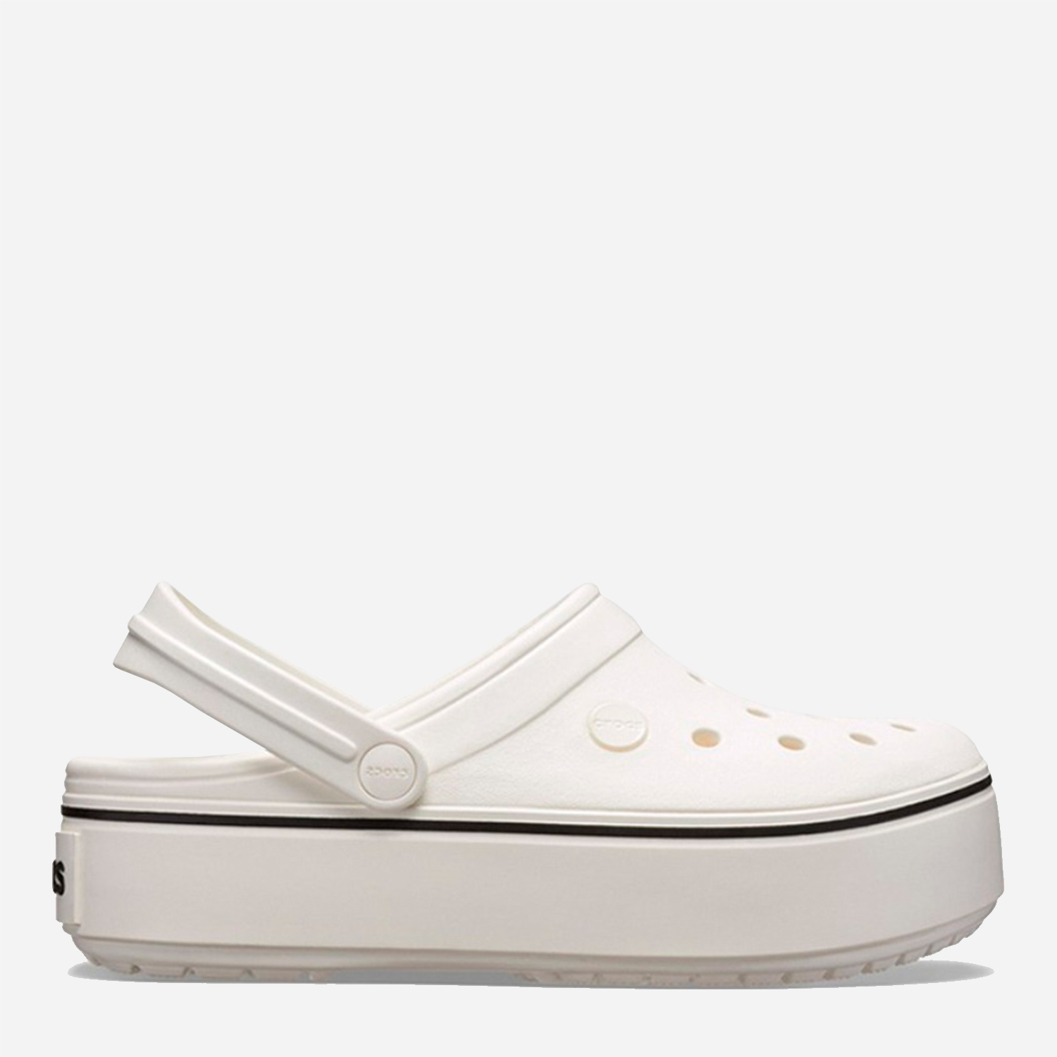 

Кроксы Crocs Jibbitz Crocband Platform 205434-143-M7/W9 39-40 24.6 см Белые