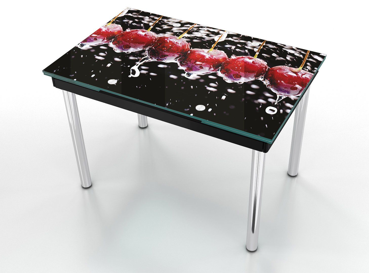 

Раскладной стол из закаленого стекла "Jam" Maxi, Черный, 1100-1700х700х750 (Maxi/black/04)